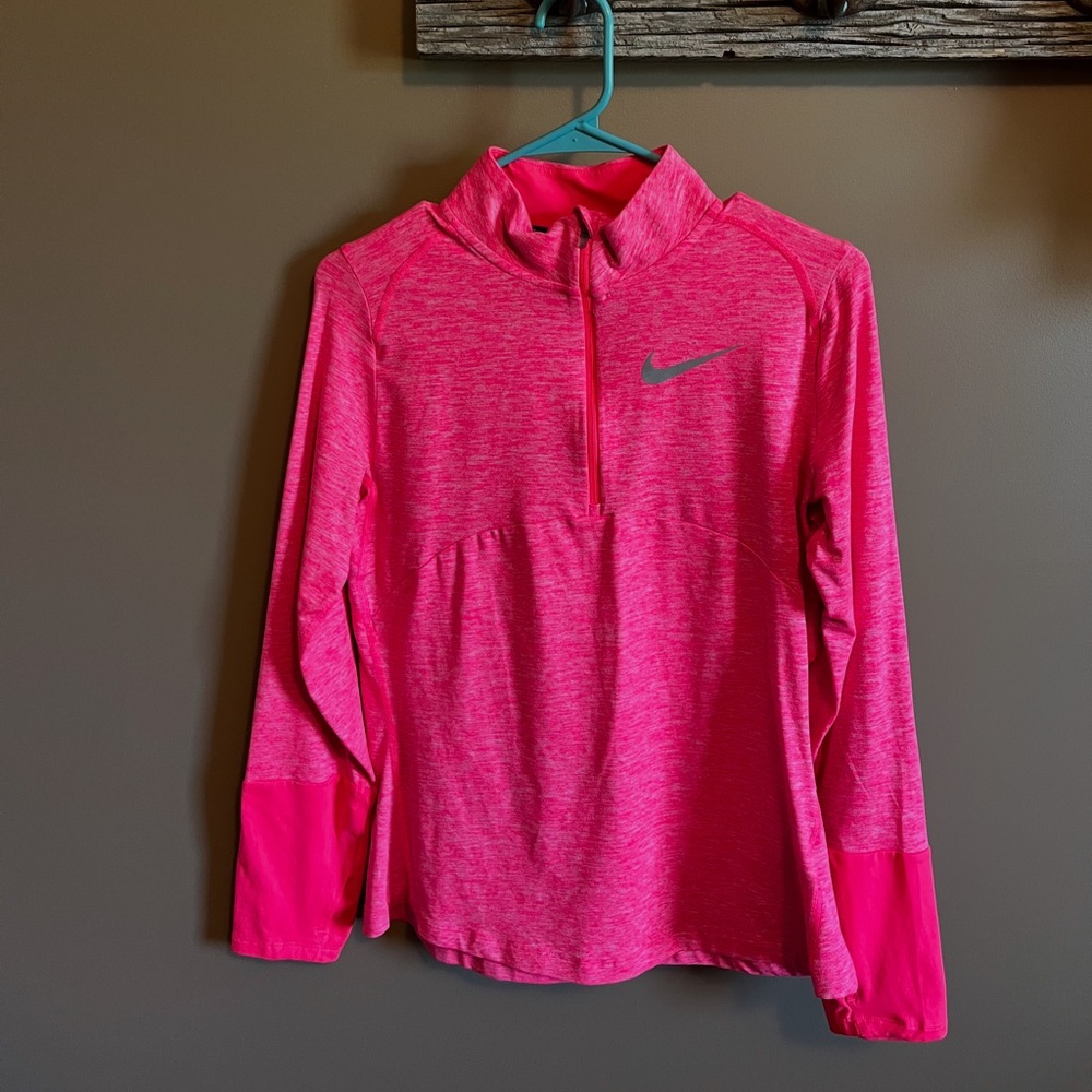 Nike Fuchsia Quarter-Zip Pullover